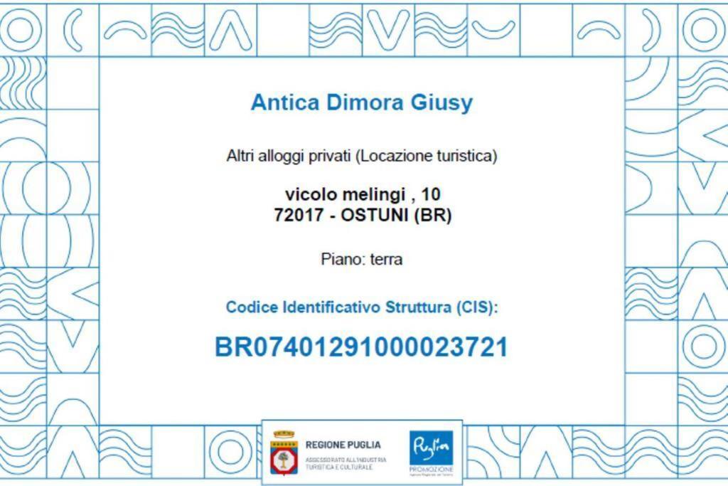 Antica Dimora Giusy Βίλα Ostuni Εξωτερικό φωτογραφία